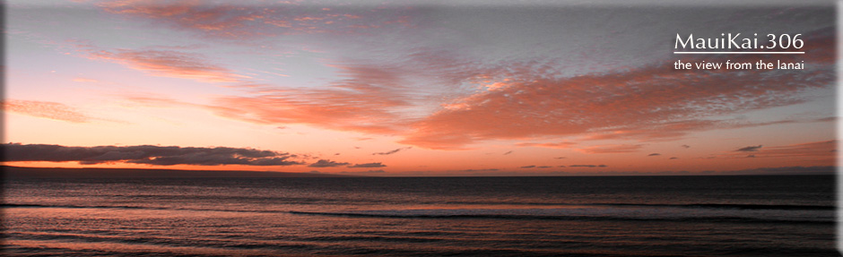 sunset from the lanai